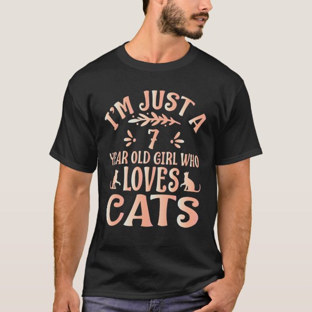 Camiseta Dons de amante de gatos - Sou apenas uma garota de (Frente)