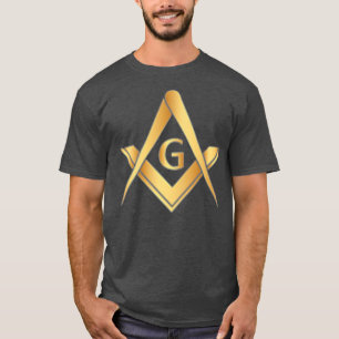 Camiseta Dons de Freemason de Compass Quadrado para homens