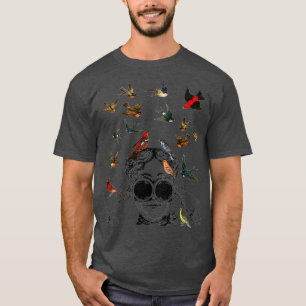 Camiseta Dons de observação de aves ornitóloga twitcher Bir
