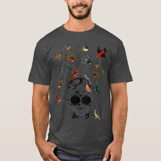 Camiseta Dons de observação de aves ornitóloga twitcher Bir