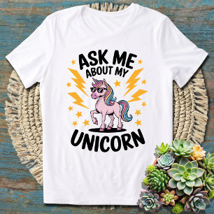 Camiseta Dons Engraçados Me Perguntam Sobre Meu Unicórnio