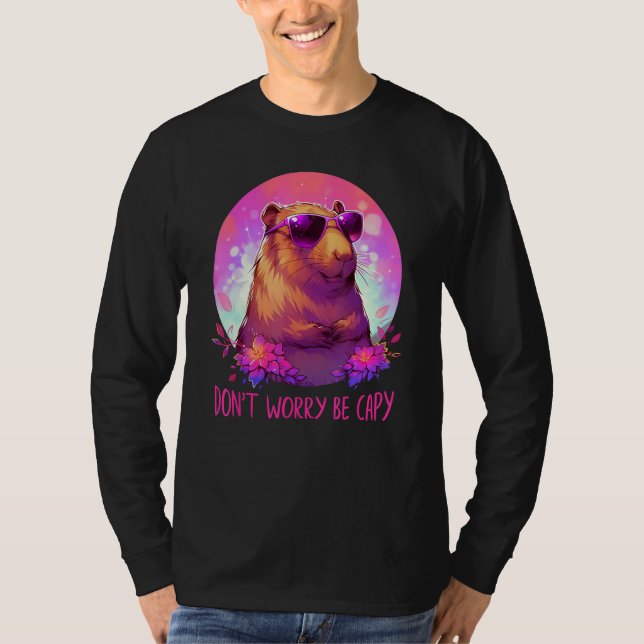 Camiseta Dont Be Worry Be Capy Capybara (Frente)