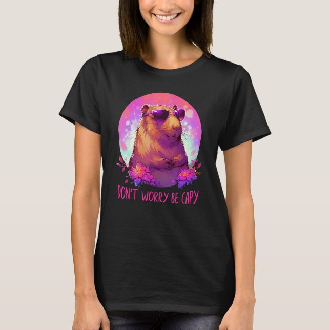 Camiseta Dont Be Worry Be Capy Capybara (Frente)
