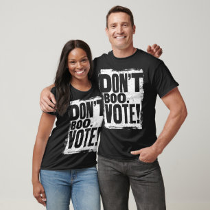 Camiseta Dont Boo Vote Harris Waltz 2024 Grunge Slogan
