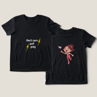 Camiseta Don't Care Just Play – Cute Kids Girl T-ShiT-Shirt