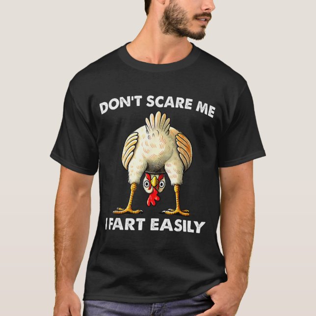 Camiseta Don't E Me I Fart Easily Funny Sarcasm Humor Chick (Frente)