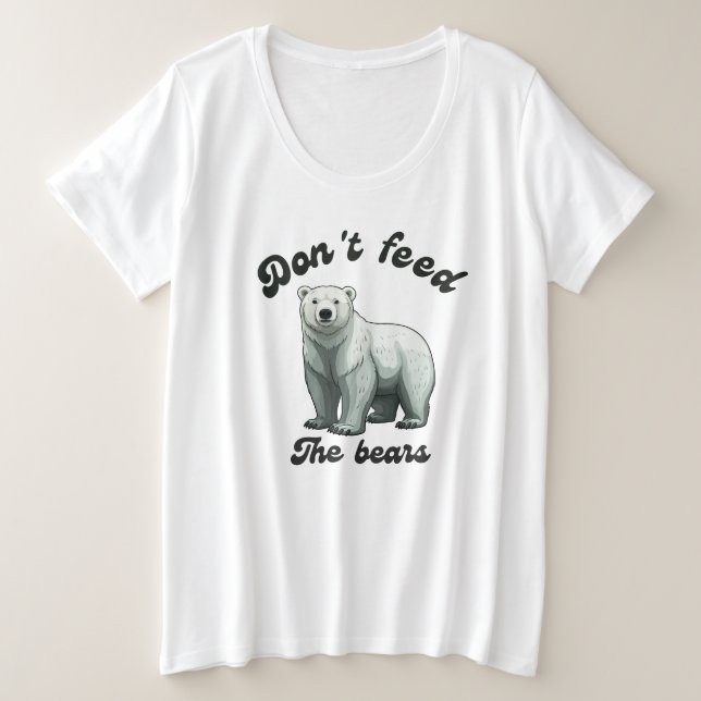 Camiseta Don't Feed The Bears (Frente do Design)