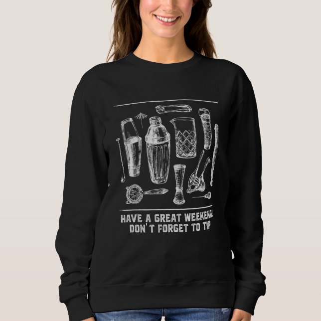 Camiseta Dont Forget to Tip Bartender Humor Bartending Cust (Frente)