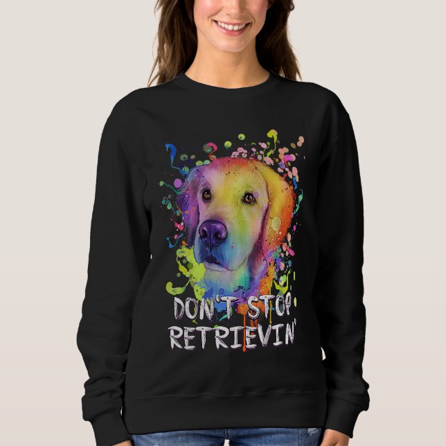 Camiseta Dont Stop Retrievin  Golden Retriever Humor (Frente)