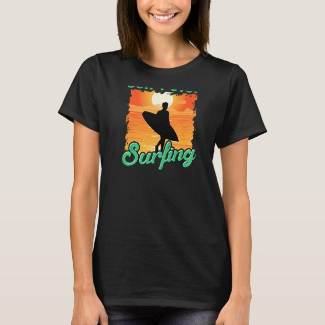 Camiseta Don't Stop Surfing  Surfer Back Print (Frente)