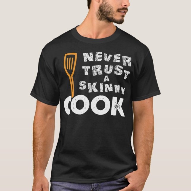 Camiseta Dont trust skinny skateboard kitchen  (Frente)