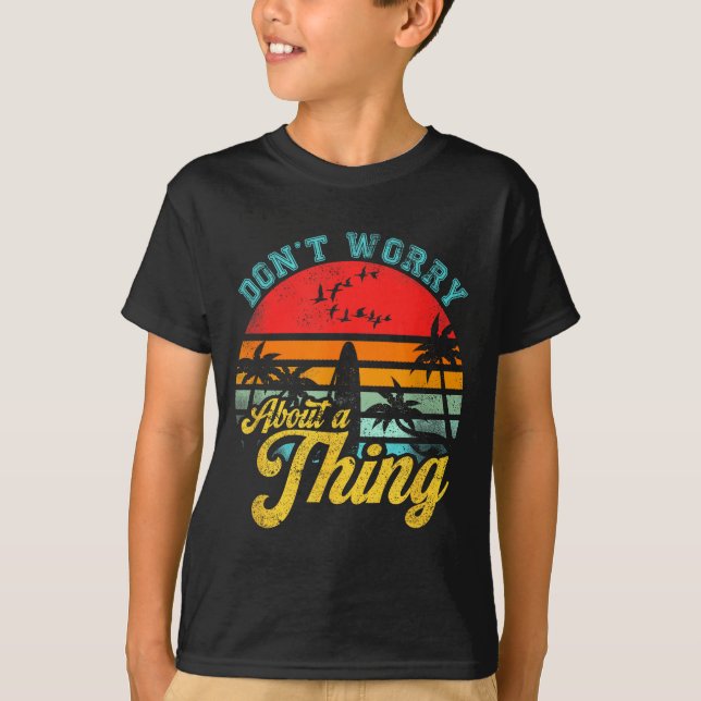 Camiseta Don't Worry About A Thing Jamaican Rasta Reggae Fu (Frente)