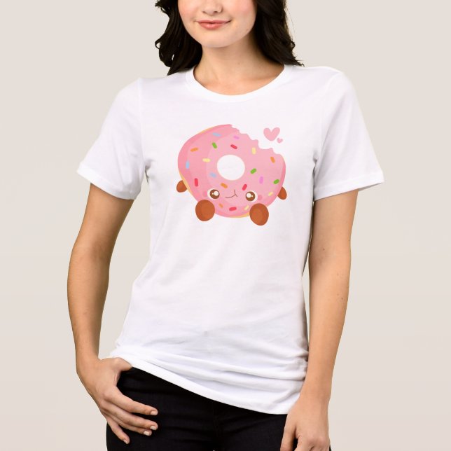 Camiseta Donut Alegre Com Confeitos (Frente)
