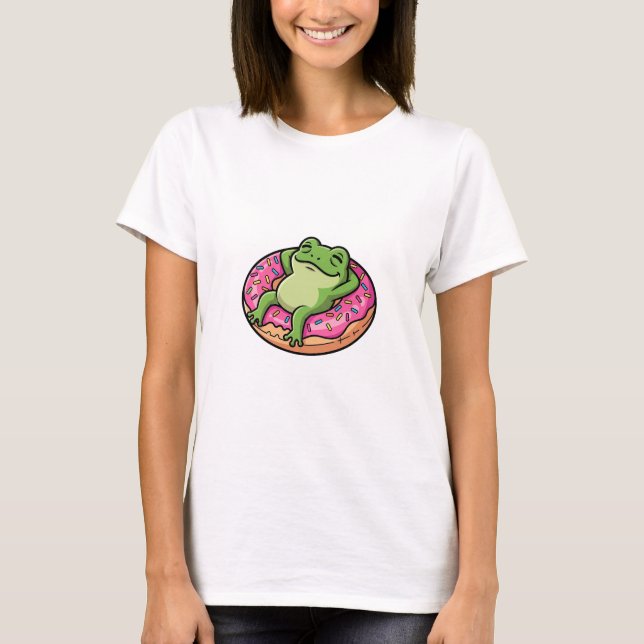 Camiseta Donut de Rã Relaxada (Frente)