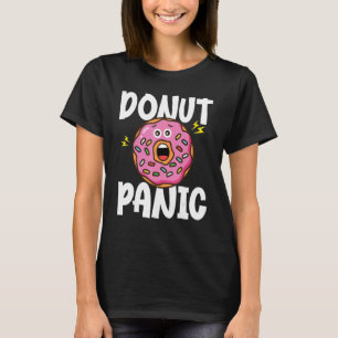 Camiseta Donut Pânico de Donut Trocadilho de Donut