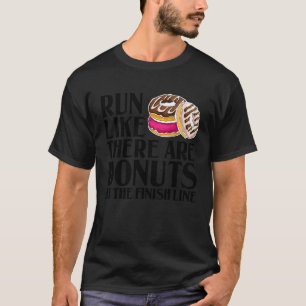 Camiseta Donut Para Homens Mulheres Corredor Legal Esportes