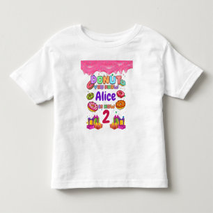Camiseta Donut Personalizado Colorido com Confeitos Festa d