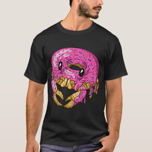 Camiseta Donut rosa fofo de caranguejo