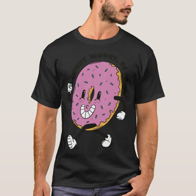 Camiseta Donut Worry Be Happy (Frente)