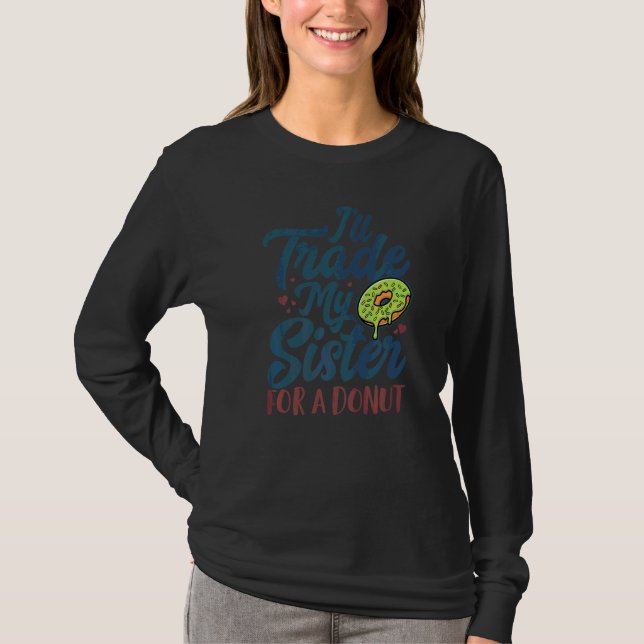 Camiseta Donuts de Ginásio Fizeram Este Corpo Metas de Trei (Frente)