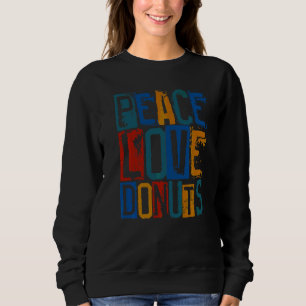 Camiseta Donuts de Paz e Amor Para Homens Mulheres Crianças