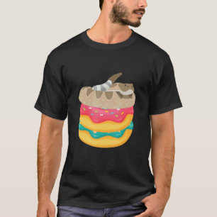 Camiseta Donuts de Python Bola Réptil Animal Herpetologia