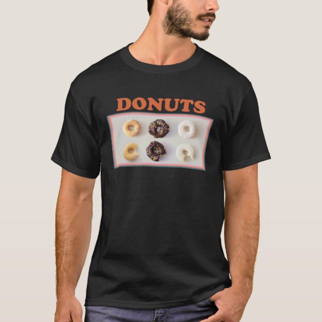 Camiseta Donuts  donut  and record collector doughnut (Frente)