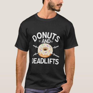 Camiseta Donuts Fitness Workout Deadlifts Doughnut Day Dad