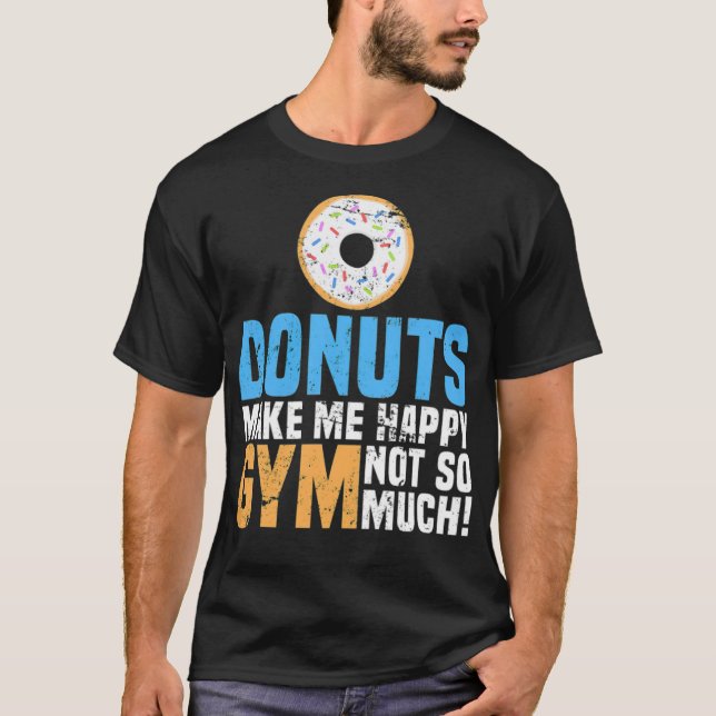 Camiseta Donuts Make Me Happy baking baking  (Frente)