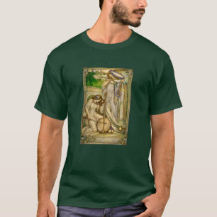 Camiseta Donzelas da Música Art Nouveau Ilustração Vintage