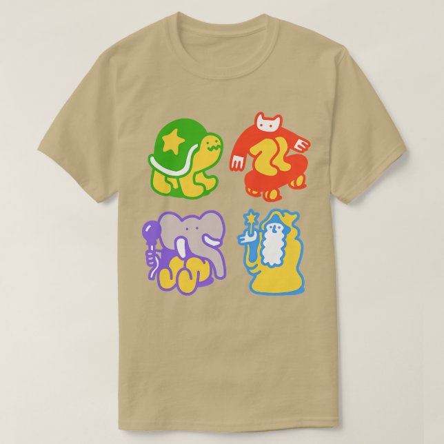 Camiseta Doodle Buddies (Frente do Design)