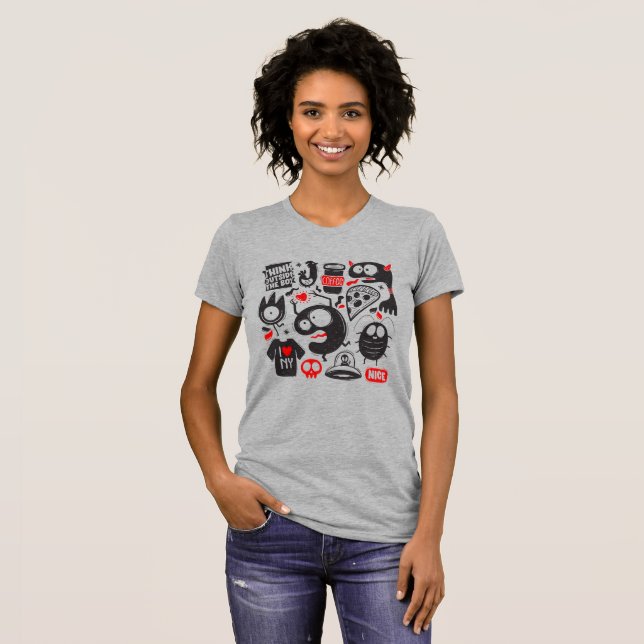 Camiseta Doodle Chaos Street (Frente Completa)