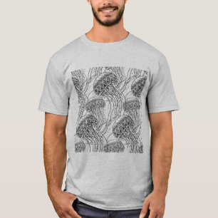 Camiseta Doodle das medusas