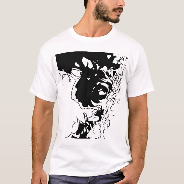 Camiseta Doodle de Flor (Frente)