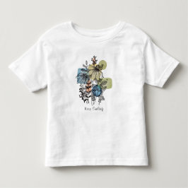 Camiseta Doodle de Margarida em Tinta e Aquarela