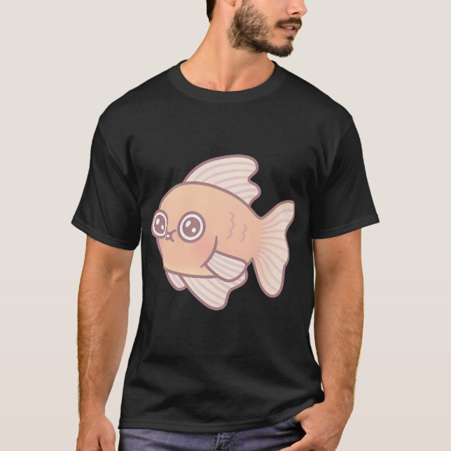 Camiseta Doodle de Peixe Dourado Goofy (Frente)