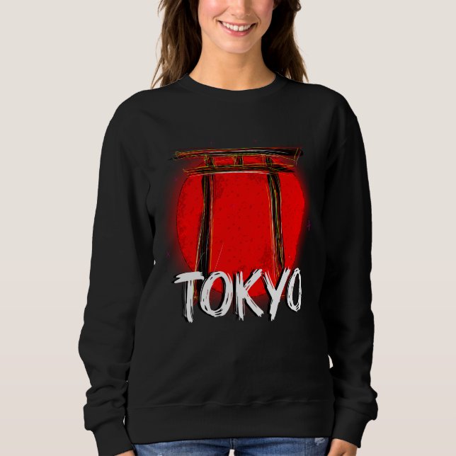 Camiseta Doodle de Tokio: La majestuosidad del torii frente (Frente)