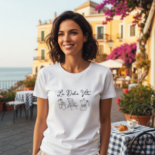 Camiseta Doodle de Verão Italiano Dolce Vita