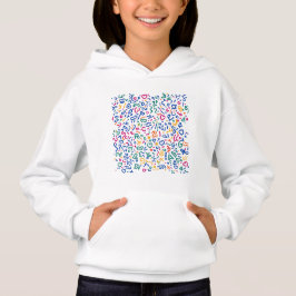 Camiseta Doodle divertido formas coloridas vibrantes
