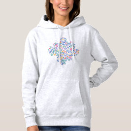 Camiseta Doodle divertido formas coloridas vibrantes