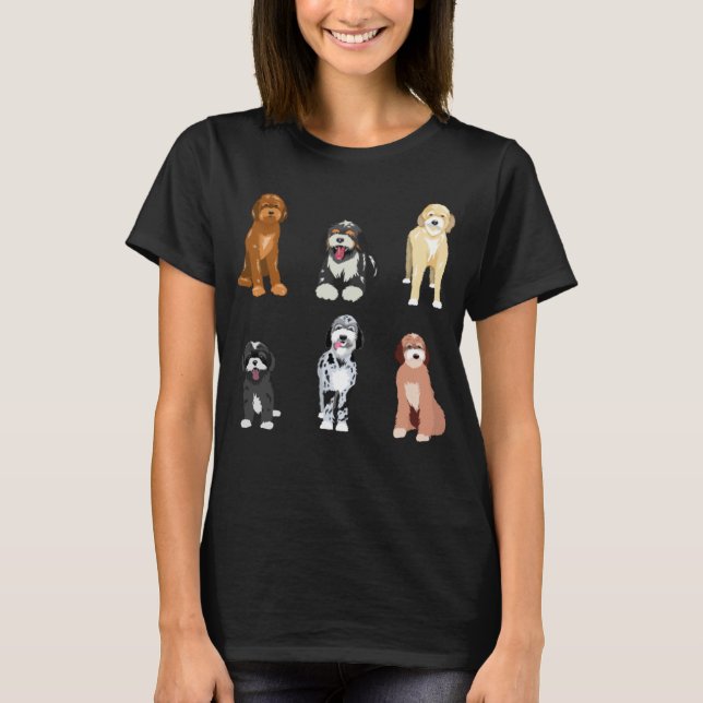 Camiseta Doodle Dog  Cute Doodle Breeds (Frente)