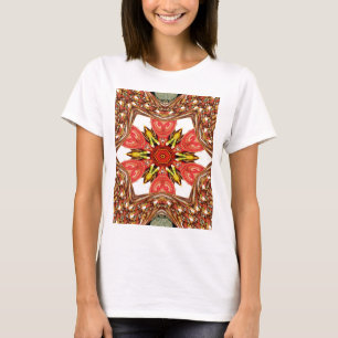 Camiseta Doodle Floral Art Impressão