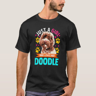 Camiseta Doodle Girl ama seu rabisco