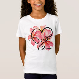 Camiseta Doodle Love Heart & Flowers