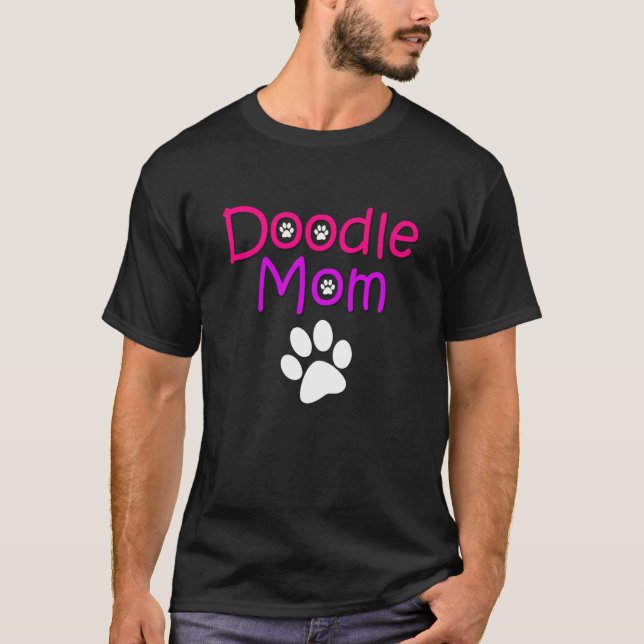 Camiseta Doodle Mãe Aussiedoodle Sheepadoodle Bernedoodle P (Frente)