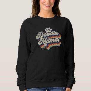 Camiseta Doodle Mama Cute Retro Vintage Cachorro Mama Mãe 7