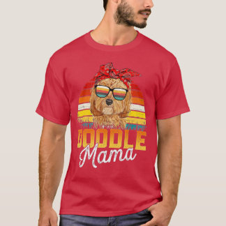 Camiseta Doodle Mama Melhor Goldendoodle Mamãe Nunca Mãe da