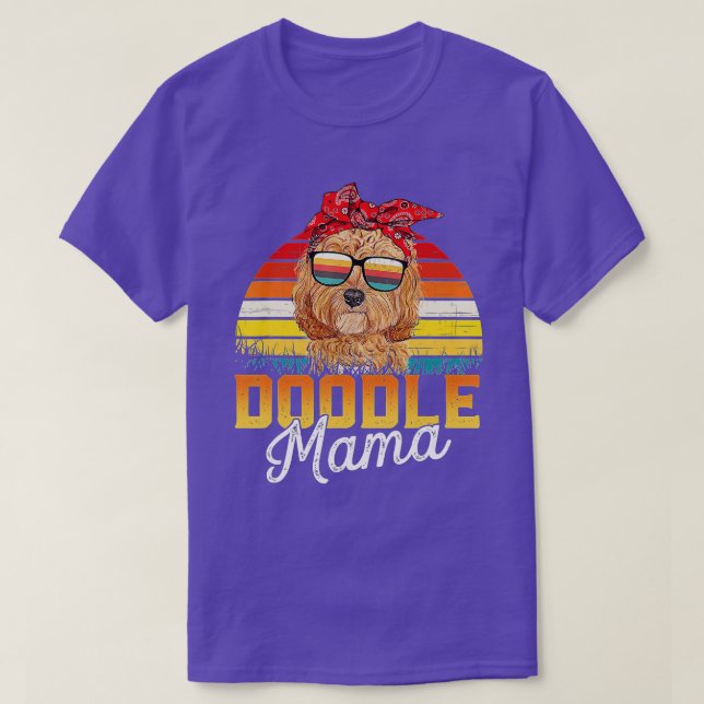 Camiseta Doodle Mama Melhor Goldendoodle Mamãe Nunca Mãe da (Frente do Design)