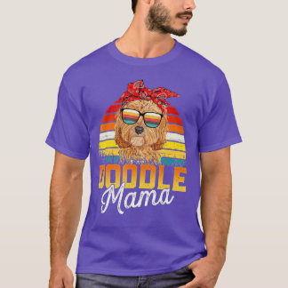 Camiseta Doodle Mama Melhor Goldendoodle Mamãe Nunca Mãe da