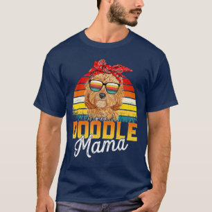 Camiseta Doodle Mama Melhor Goldendoodle Mamãe Nunca Mãe da